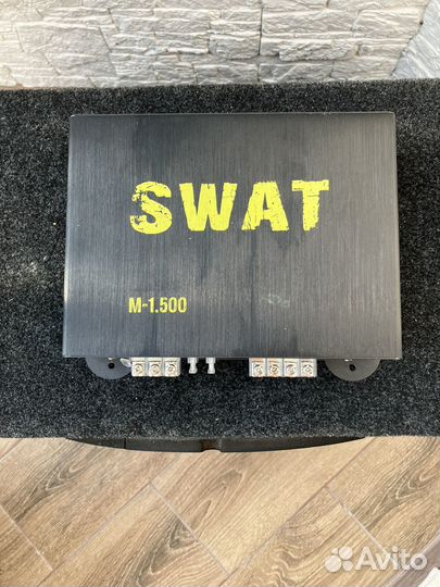 Сабвуфер Иволга 15 с и моноблок Swat 1.500