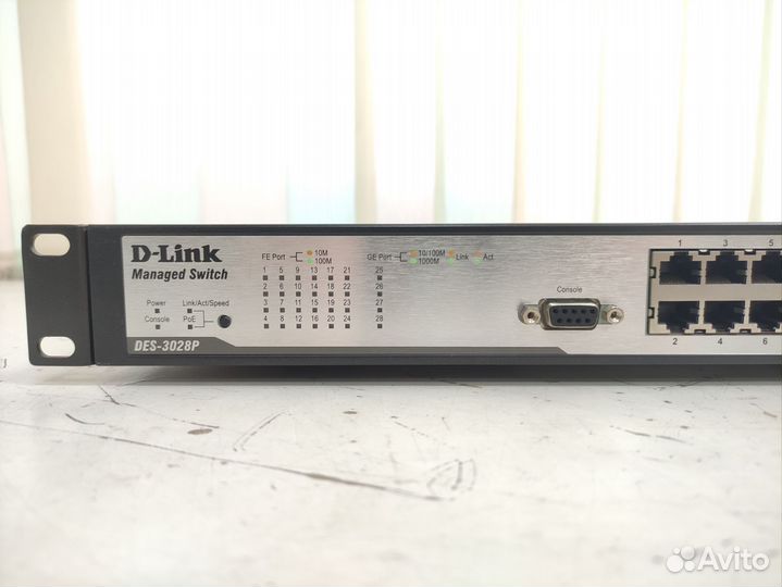Poe коммутатор L2 D-link DES-3028P
