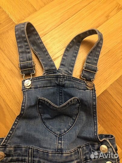 Джинсовый комбинезон для девочки 116