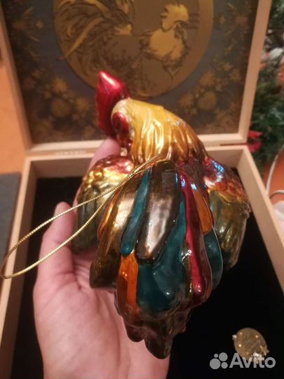 Елочные игрушки Atlas art, Петух