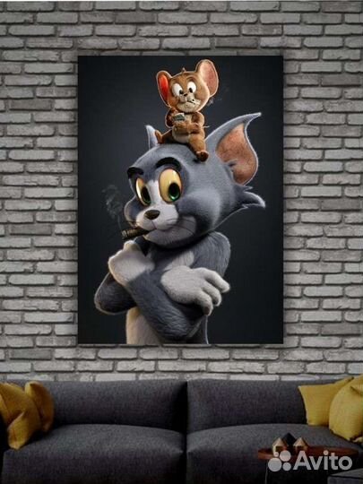 Трендовые картины на холсте, персонажи мульт