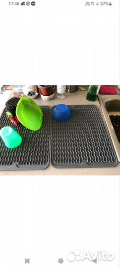 Коврик для сушки посуды, силикон