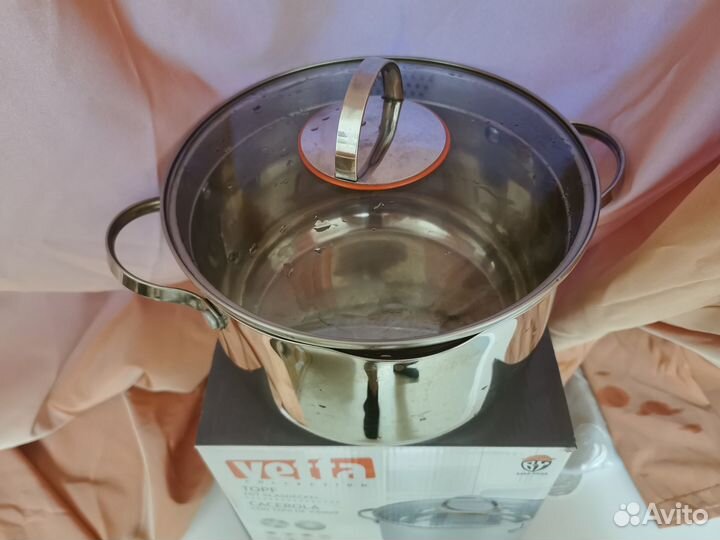 Кастрюля из нержавейки 4.8л