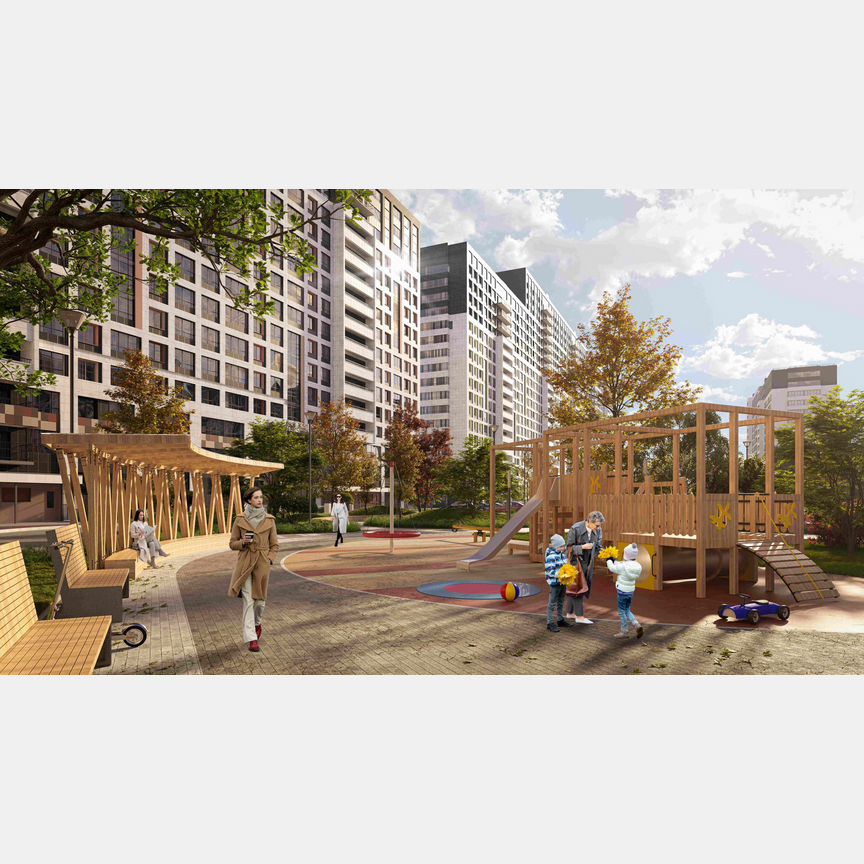 2-к. квартира, 55,5 м², 3/16 эт.