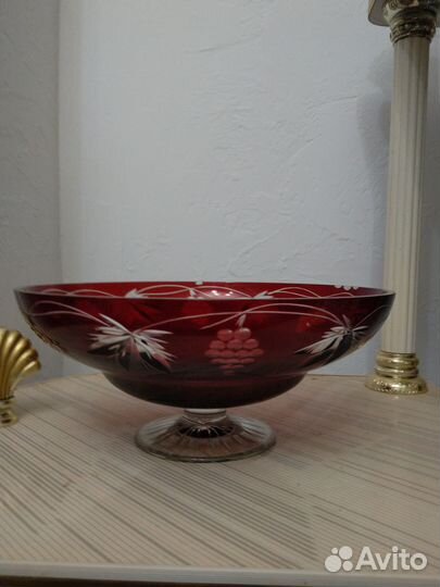 Вазы, конфетницы, цветное стекло, винтаж, СССР