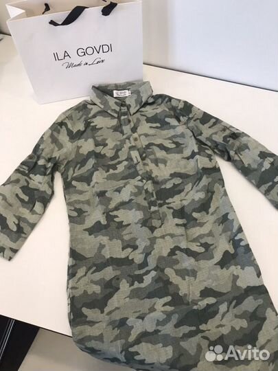 Пляжная туника хаки XS фирменная новая