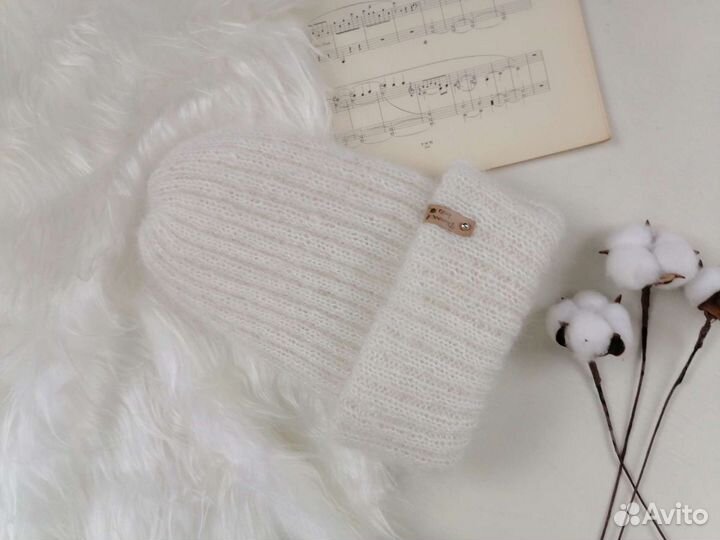 Шапка зимняя женская из мохера