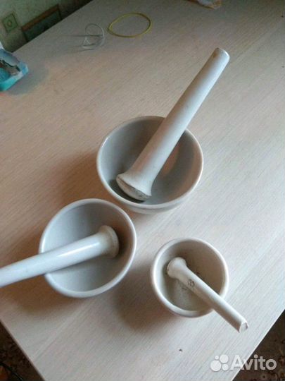 Ступка с пестиком фарфор,ссср