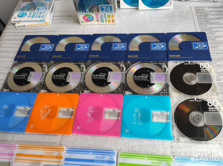 Аудиокассеты студийные, минидиски