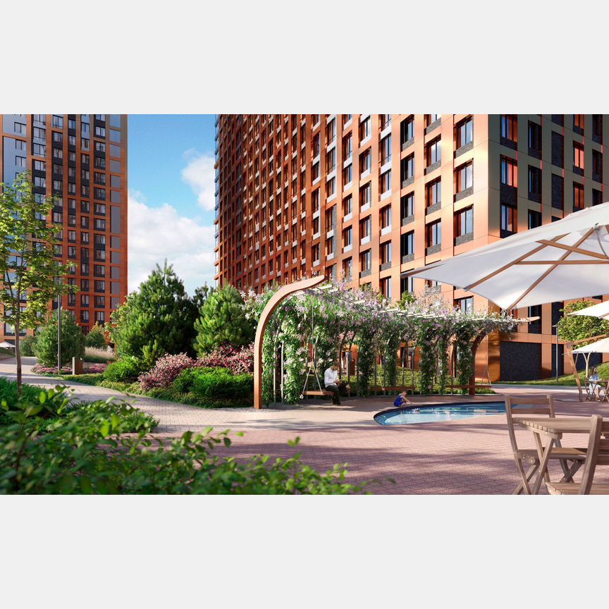 2-к. квартира, 65,8 м², 9/42 эт.