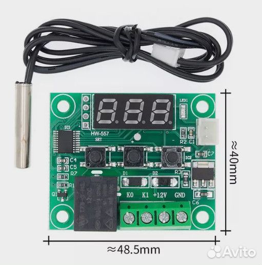 Arduino UNO, DC DC, W1209 мини-термостат