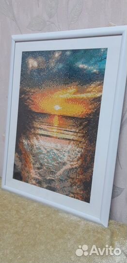 Алмазная мозаика готовая работа