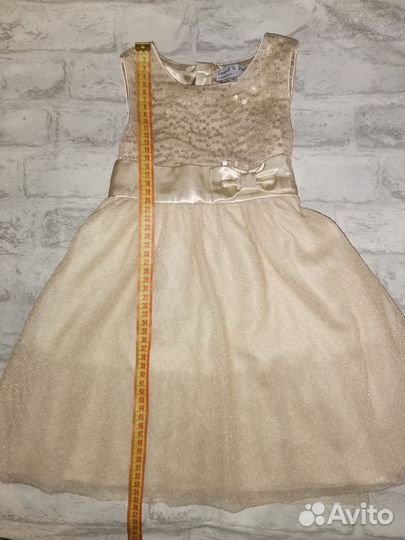 Два праздничных платья на девочку 86/ 92