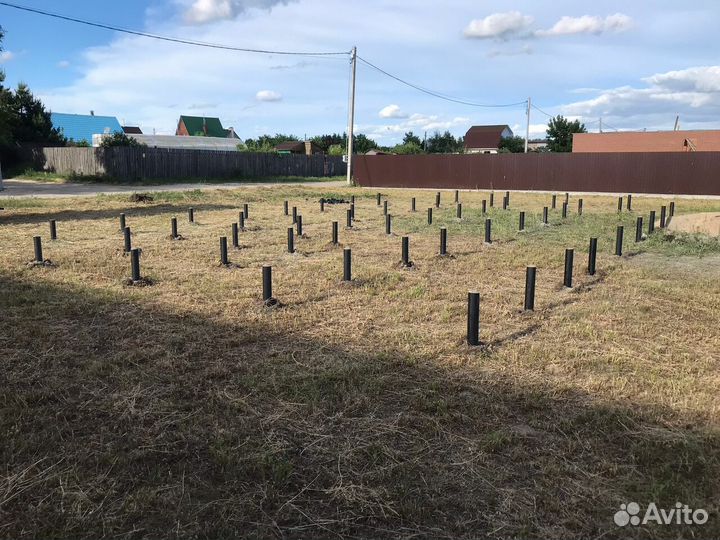 Винтовые сваи под ключ установка.Фундамент под клю