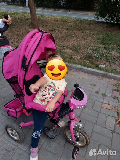 Детский велосипед с ручкой бу