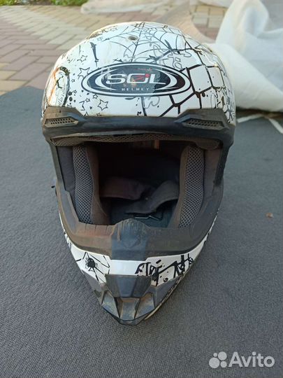 Мотошлем кроссовый SOL
