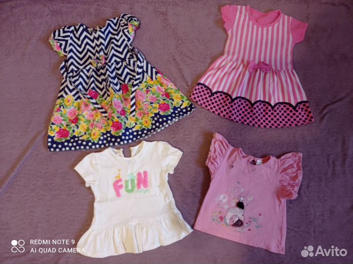 Вещи пакетом для девочки 80