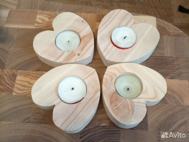 Подсвечник из дерева