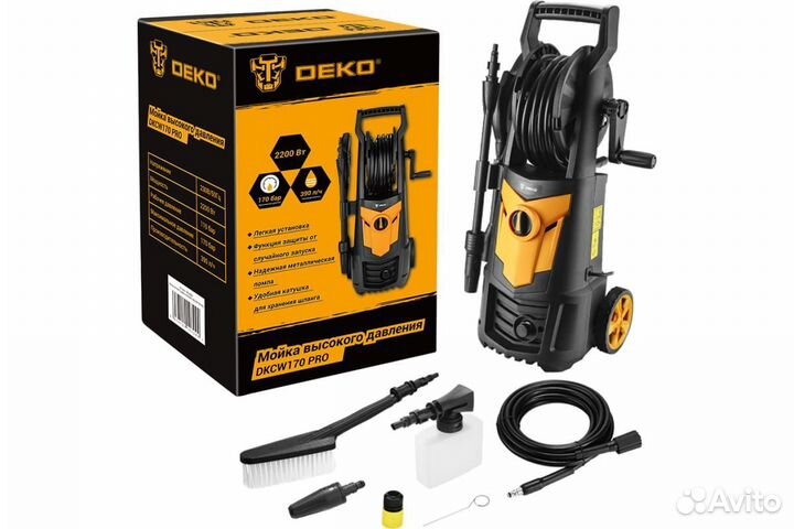 Новая мойка Deko 150Бар, шланг 5м