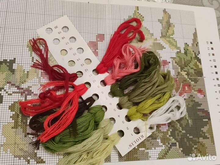 Остатки набора для вышивания