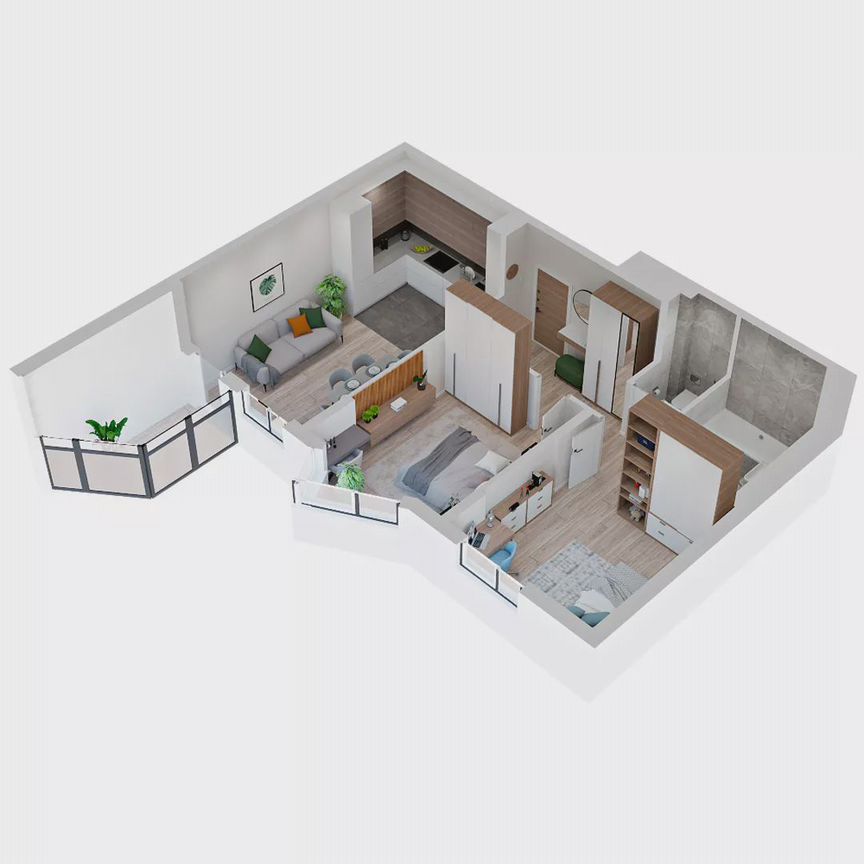 2-к. квартира, 50,9 м², 19/19 эт.