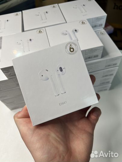 Беспроводные наушники Airpods 2 премиум Hoco ew41