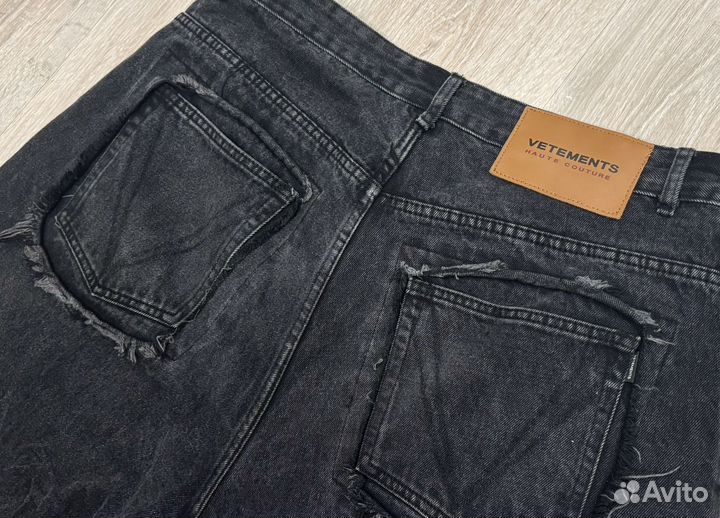 Vetements destroyedbuggy jeans ss23 /джынсы ветмо