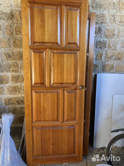 Двери Дерево, сосна, б/у