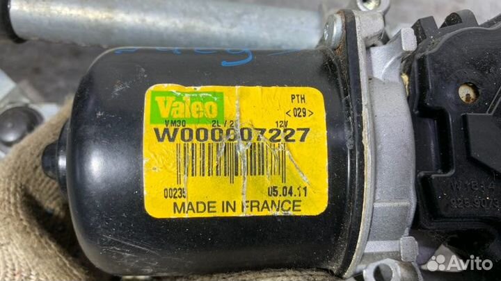 Моторчик стеклоочистителя Renault Megane KZ0U K4M