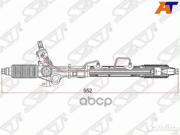 Рейка рулевая Toyota Land Cruiser Prado 96-02 LHD