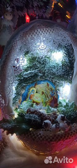 Вертеп рождественский поделка