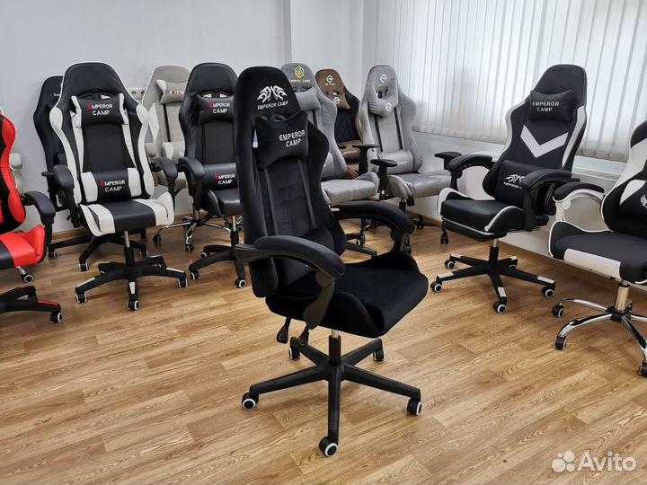 Кресло компьютерное игровое. Ткань 