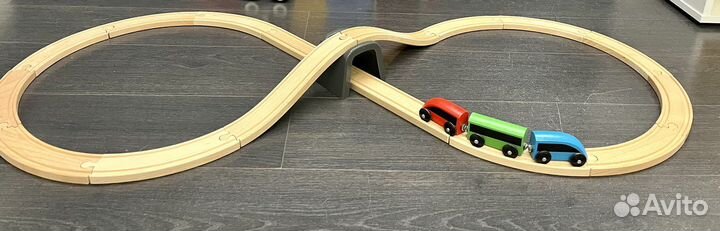 Железная дорога IKEA + гараж икея с машинками