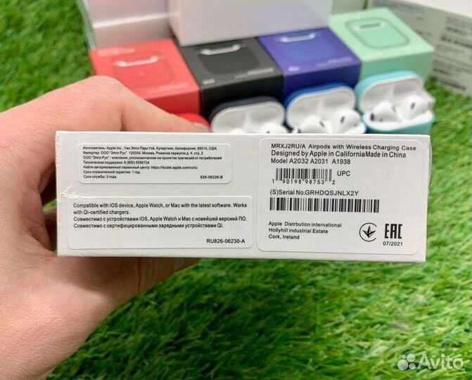 Airpods 2 Premium (заводское качество 1к1 + 3imei)