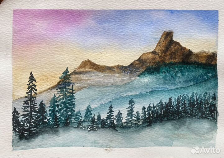 Картина акварель