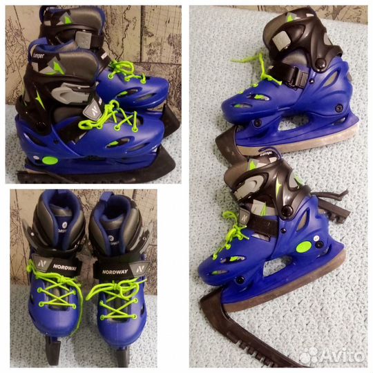 Коньки детские раздвижные 30 33 р