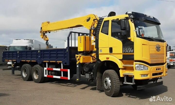 Лесовоз (сортиментовоз) FAW J6P CA3250 с КМУ XCMG, 2024