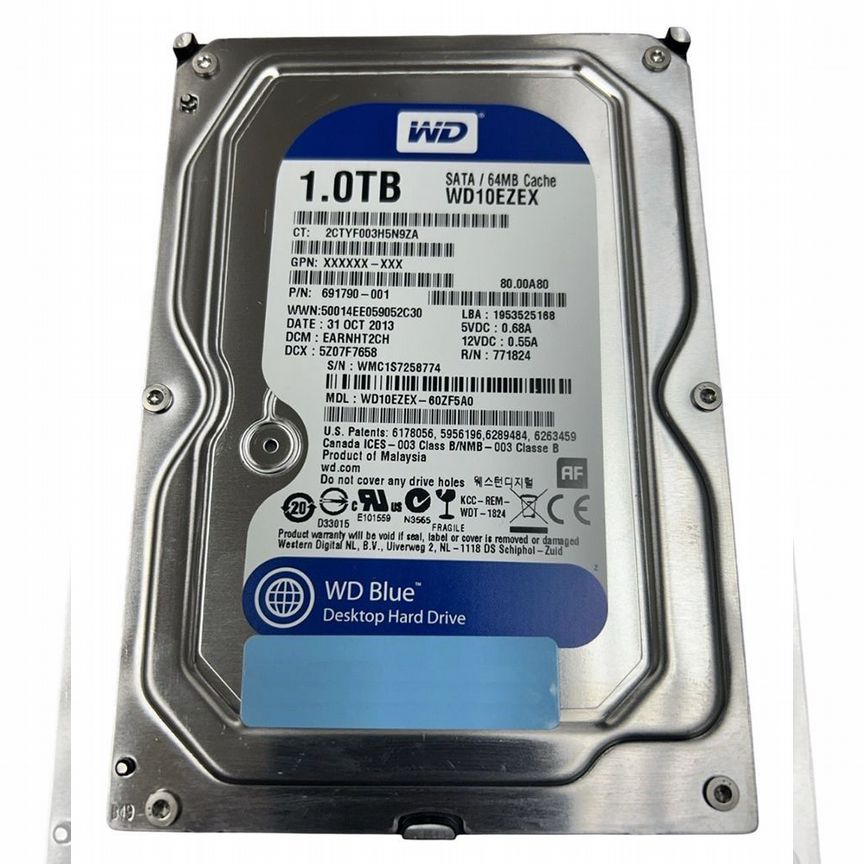 [691790-001] Жесткий Диск Hp 1tb Sata3 3,5" Hdd 691790-001