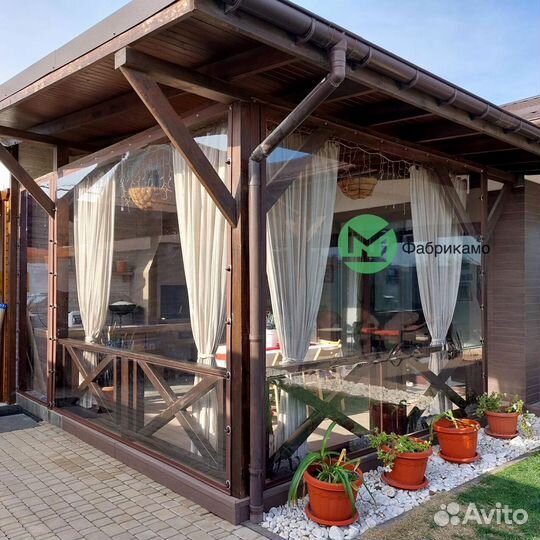 Мягкие окна на веранду от производителя арт 324