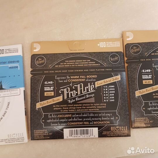 Струны daddario нейлон/метал