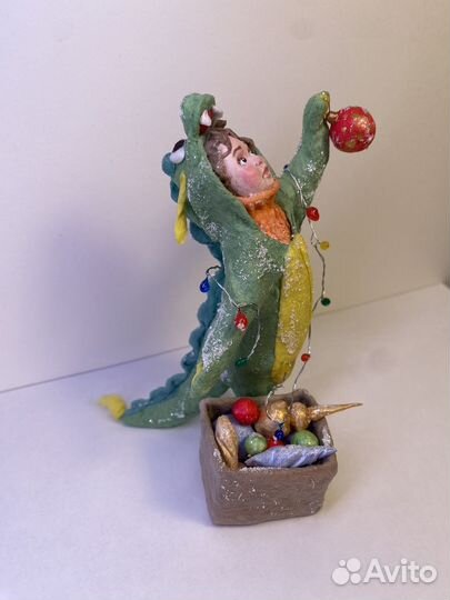 Ватные елочные игрушки