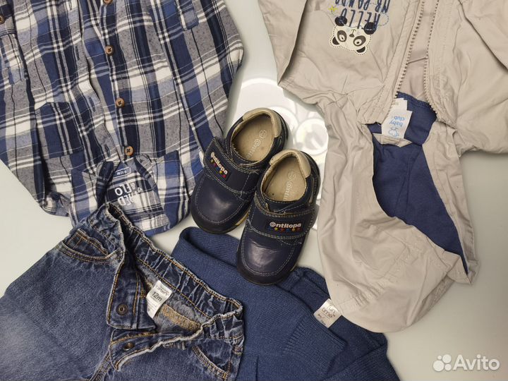 Вещи и обувь пакетом на мальчика до года