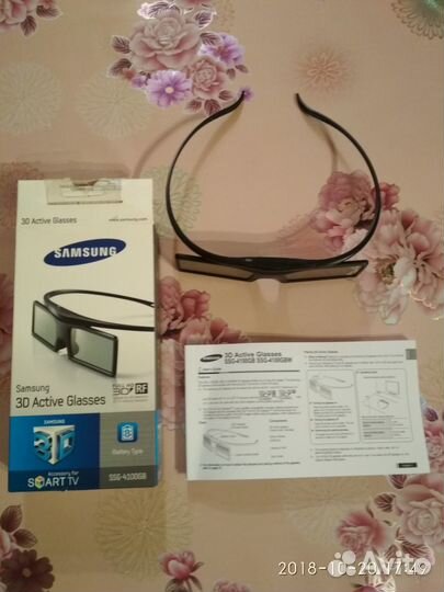 Очки 3D samsung новые, батарею менять