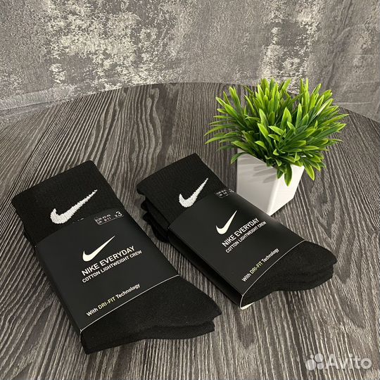 Носки Nike 3 пары(черные)