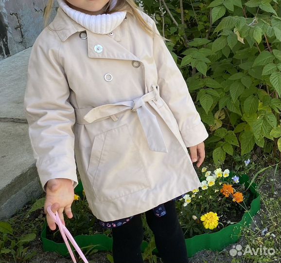Плащ тренч для девочки