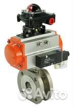 Кран шаровой DN.ru кшмфп 316.200 Ду20 Ру16, полнопроходной межфланцевый, нержавеющая сталь SS316, уп