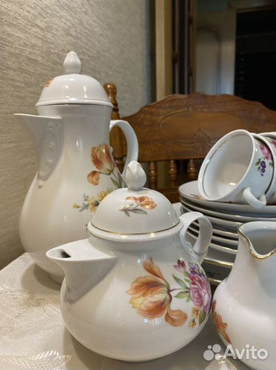 Сервиз чайный «Мейсенский букет»