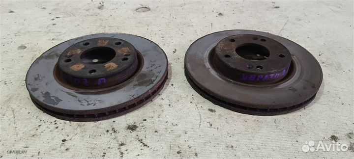 Диск тормозной вентилируемый передний пара KIA