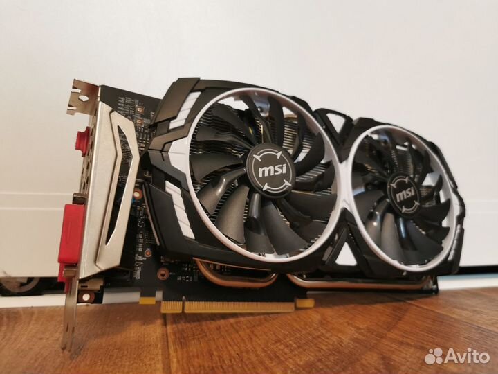 Видеокарта MSI armor GTX 1060 6 gb