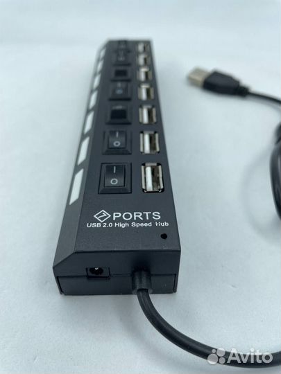 USB Hub разветвитель на 7 USB с выключателями